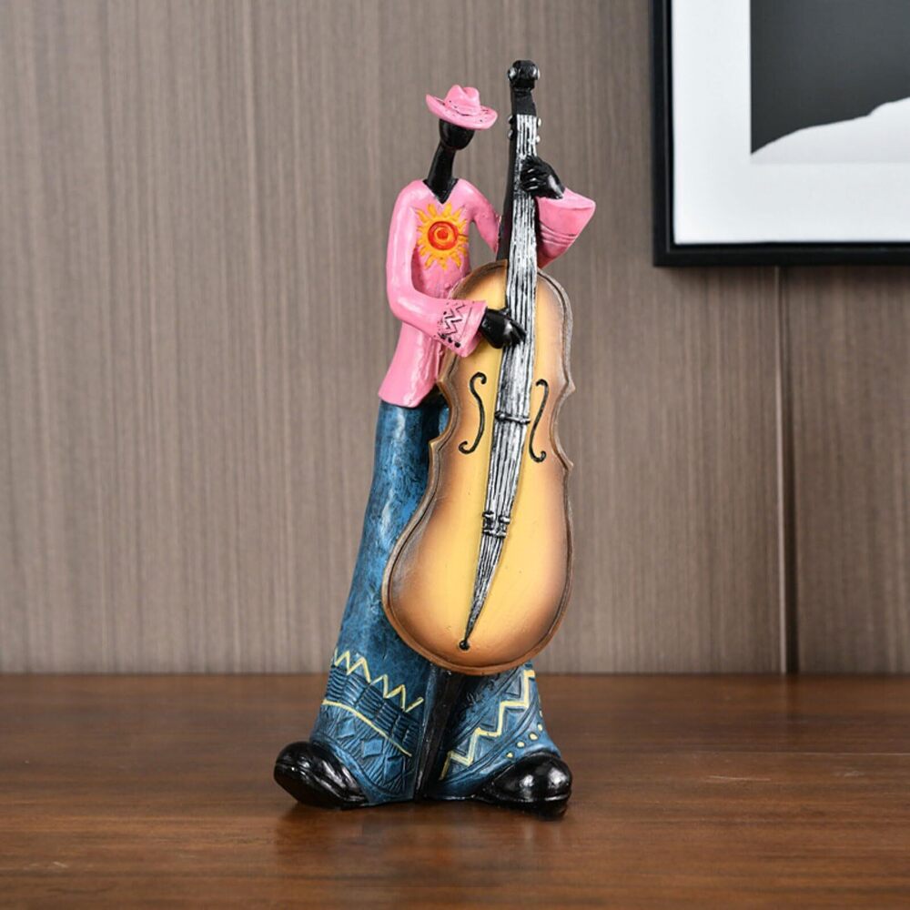 7213 Nostalgic Guitarist Figurine for Home Decor, Classic Melody-Playing